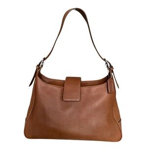 Vintage Coach Hampton Leather Legacy Shoulder Bag Brown